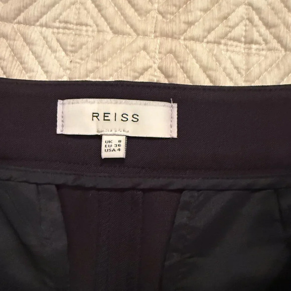 Navy Slim Fit Trousers,  Reiss, US 4 - Picture 6 of 6